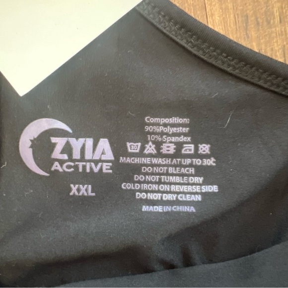 Zyia Womens Black Effortless Tank- Long Size XXL Activewear Casual NWT - Picture 4 of 7